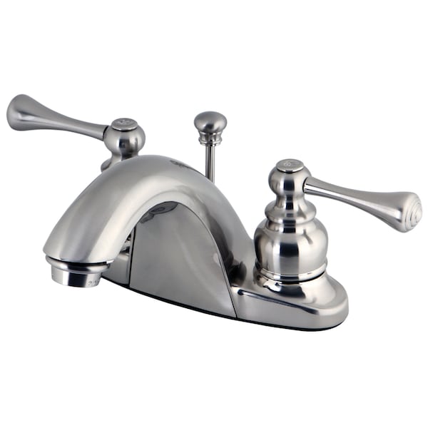 4" Centerset Bathroom Faucet, Brushed Nickel